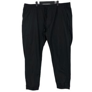 Shaquille O’Neal Jogger Pants Mens Size 3XLT Black Solid High Rise Elastic Waist